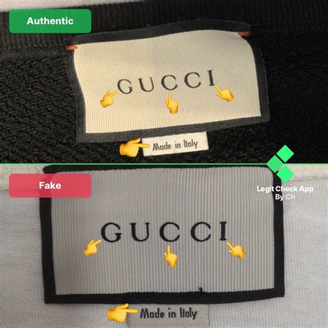 gucci fake tag vs real tag